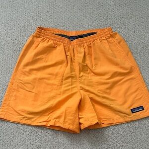 Patagonia Baggies Orange Nylon Shorts